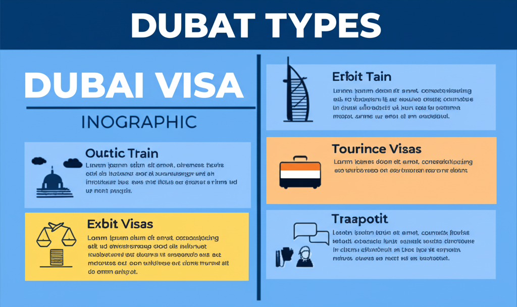 Dubai Visa Types Infographic